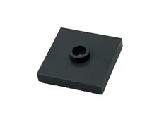 Lego 87580 Dark Bluish Gray Plate Modified 2 x 2 With Groove 1 Stud In Center