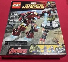 LEGO Marvel Super Heroes Hulk Buster Smash 76031 CIB (Complete In Box) 248 Piece
