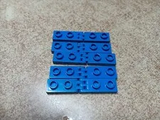 LEGO BULK LOT 5 BLUE HINGE PLATE 1X2 2 & 3 FINGER COMPLETE ASSEMBLY 4275 4276