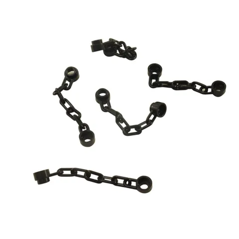 5 NEW LEGO Chain 5 Links Black