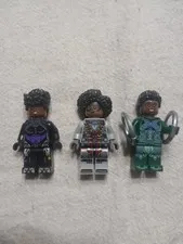 Lot of 3 LEGO Minifigures Marvel Shuri Riri Williams Nakia