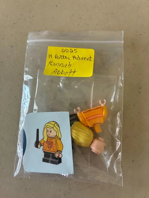 LEGO - 2025 HARRY POTTER ADVENT - "HANNAH ABBOTT" NEVER OPENED