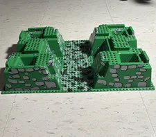 LEGO Printed Baseplate Green Terrain Base Pieces Lot MPN 80274