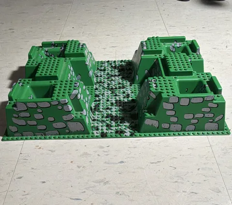 LEGO Printed Baseplate Green Terrain Base Pieces Lot MPN 80274