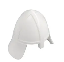Lego Minifigure, Headgear Helmet Castle Nasal 3844 White NEW
