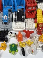 LEGO DUPLO Giant Part Box - LOT of Over 14lbs of Bricks, Vehicles, And Figures