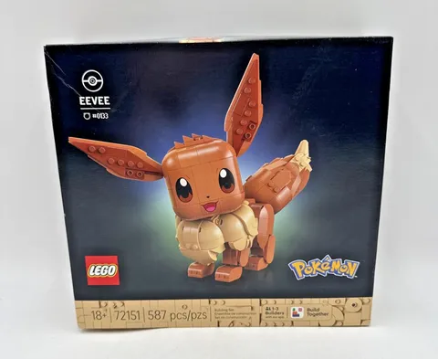 LEGO Pokemon Eevee 72151 Collectible Building Set 587 Pcs Brand New Sealed Box