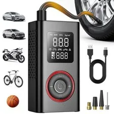 Evekas Tire Inflator Portable Air Compressor Type-C Charging Digital Pressure