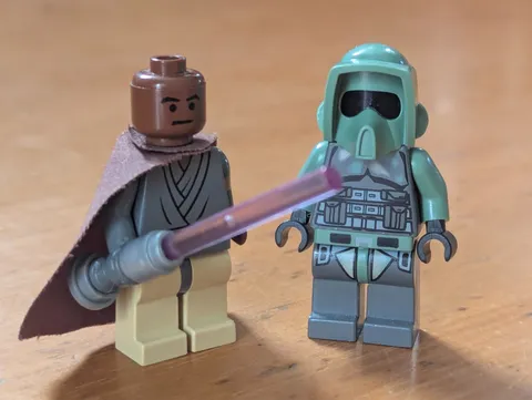 Lego Star Wars 7261 Kashyyyk Scout Clone and Light up Mace Windu sw0131 sw0133