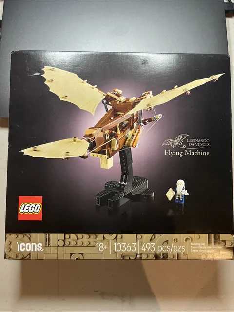 LEGO Icons Leonardo Da Vinci's Flying Machine 10363, 493 Pieces New Sealed