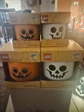 Halloween Lego Bucket Heads 2 L & 1 Small