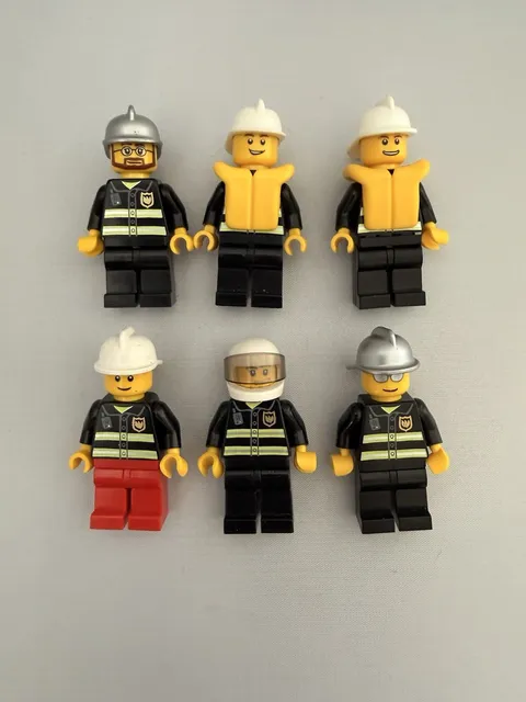 LEGO City Town Fireman Firefighters Minifigure lot