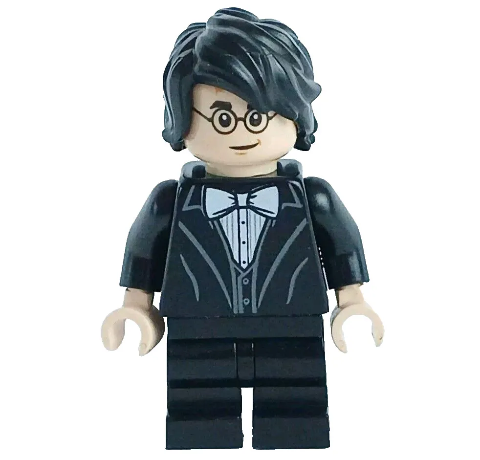 LEGO® Harry Potter Minifigure™ Black Suit, White Bow Tie, Medium Legs hp184