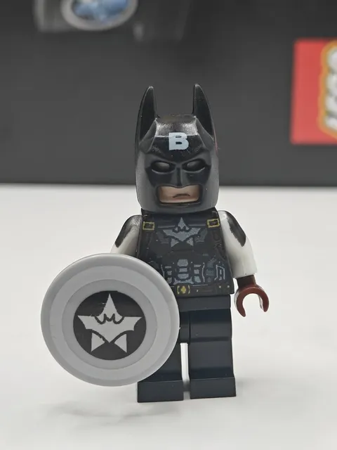 NEW DC Super Heroes Captain Batman Custom Lego Minifigure Captain America
