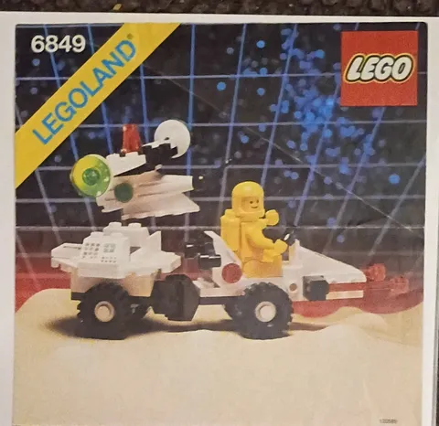 Lego 6849 Satellite Patroller - Instructions ONLY - Classic Space 1987 - Nice!!!