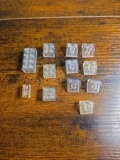 Vintage LEGO Trans-Clear Bricks & Slopes Replacement Parts Lot 12 Pcs Specialty
