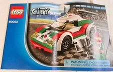 LEGO City 60053 Race Car Complete Set w/ Manual No Box 2014 Retired