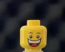 LEGO Yellow 2 Sided Head, Very Happy / Upset Scared Crying