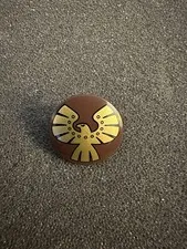 LEGO Brown Circular Or Round Battle Warrior Shield Part - Eagle Design - New