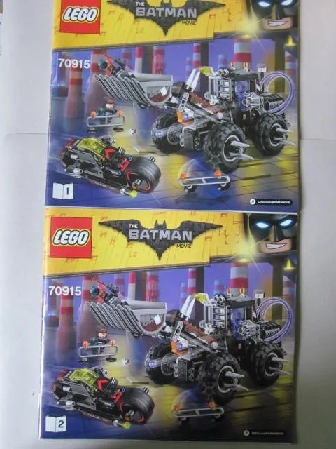 Lego Batman Building Instructions Instruction 70915 Part 1 and 2 Part 1 and 2