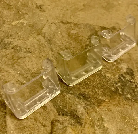 LEGO Windscreen 2x4x2 3823 35260 Trans Clear 3 pc Genuine Used