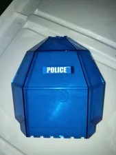 LEGO Panel: 2409 10x10x12 Quarter Dome Trans Dark Blue