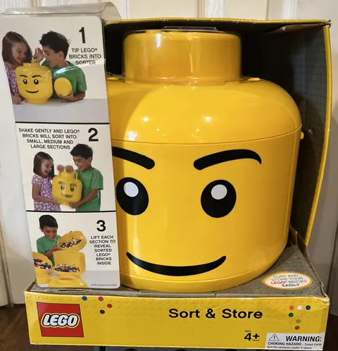 LEGO Sort & Store Mini Figure Head Storage Container 2012 KP001 