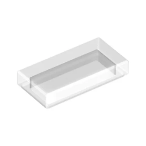 Lego Briques 20x Transparent 1x2 Carreau sans Clou Plaque 6251294 35386 Neuf