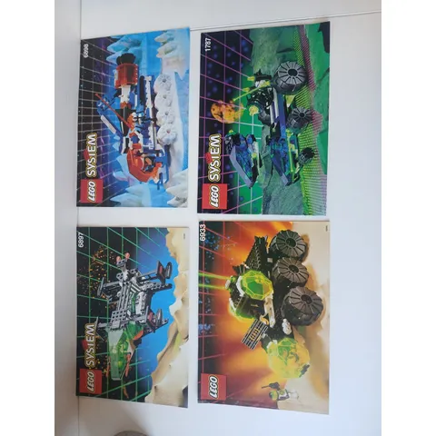 Vintage LEGO Space Instruction Manual Lot 6897 6898 6933 1787 Blacktron Ice