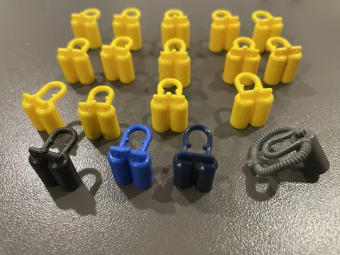 Lot 18 LEGO Minifig Accessories Air Tank Diver Scuba Space # 3838 Vintage