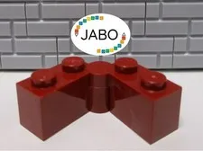 (i2/21) LEGO 3830c01 Hinge 3831 3830 Dark Red 7259 8088 9526 8078