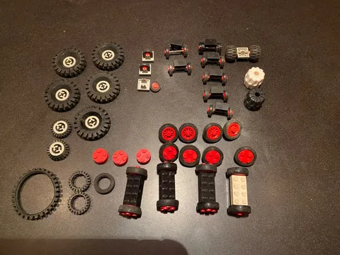 Vintage 70`s 80`s Lego Wheels From Space, City Technic Etc.