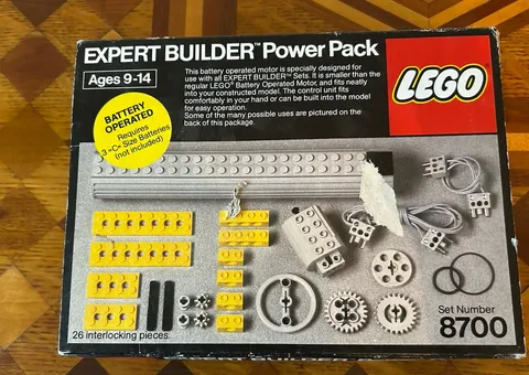 Vintage LEGO 8700 Expert Level Builder Power Pack Kit - New Open Box