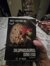 Bricker Builds LEGO Dilophosaurus Dino Egg 671 Pieces - SCARCE Custom Build