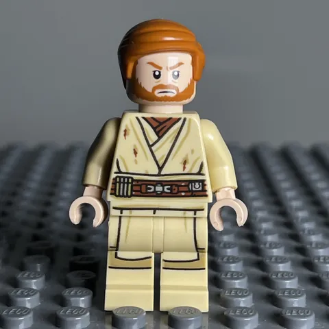 Lego Minifigure Star Wars Obi-Wan Kenobi Minifigure Dirt Stains SW1082 75269 2K