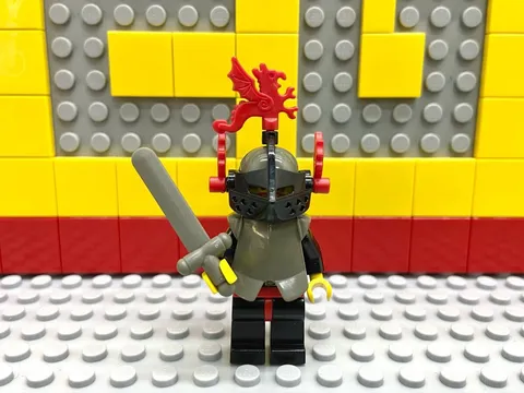 LEGO Castle Black Knight Mini Figure Soldier Knight Dragon Knight with Armor