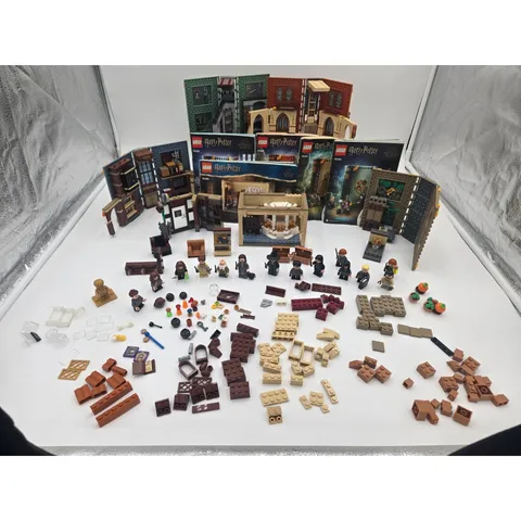 LEGO Harry Potter Hogwarts Modular Lot 15 Minifigures Sets Manuals Parts
