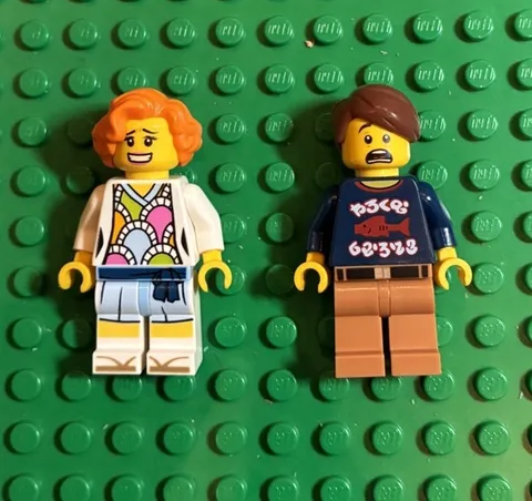 Lot of 2 LEGO Ninjago Movie Minifigures Lauren + Henry 70615 njo0350 njo0351 N54