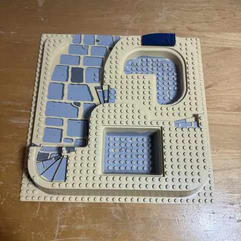 LEGO 32x32 Baseplate Raised (6092pb03) Three Level : Sphinx Secret Surprise 5978