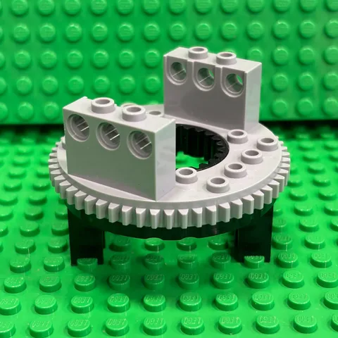 LEGO Technic Turntable 56 Tooth Light Bluish Gray & Black (2856 / 2855) 2856c03
