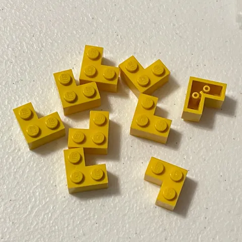 Lego 2357 Yellow Replacement Add-on Pieces Parts Lot of 9