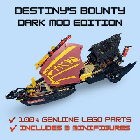 LEGO NINJAGO 71797 Destiny’s Bounty – Dark Mod Edition | 100% Genuine LEGO