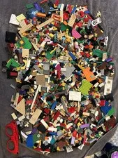 5.8 Lbs Mixed LEGO Building Bricks Parts Pieces Bulk Lot Minifigure Parts Used