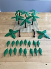 LEGO  8 Palm Tree Leaves Lot - Palm Tree Pieces/Leaves/Vintage 16Large And Small