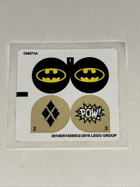 Lego New Sticker Sheet BATMAN GOTHAM CITY CYCLE CHASE   #76053