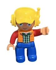 Lego: Duplo-Big Construction Site 10813- Replacement Construction Worker Figure