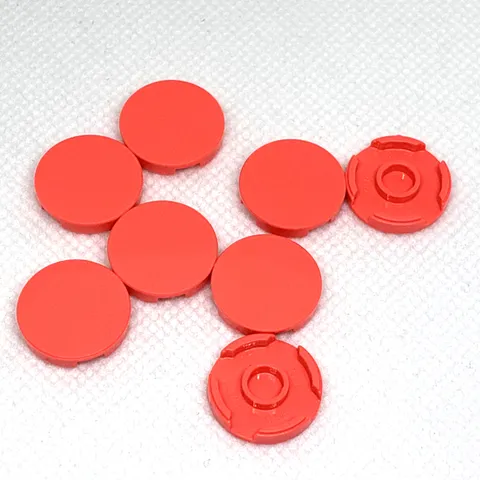 LEGO Parts - Coral Tile, Round 2 x 2 with Bottom Stud Holder - No 14769 - QTY 8