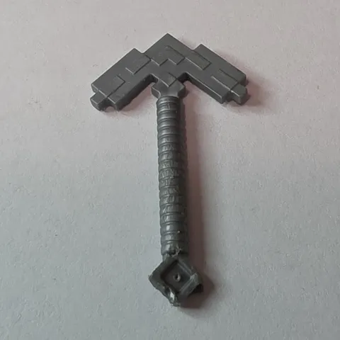 LEGO Minifigure Handheld Pickaxe Tool Gray Plastic Accessory 1 Piece  L0506