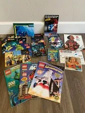 VTG Lot Lego Shop At Home & Mini Catalogs AND 2 RARE Posters Aquazone & Technic