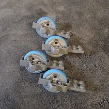 Lego Chima Flywheel 2x8 Wheel Blue Gray X 4